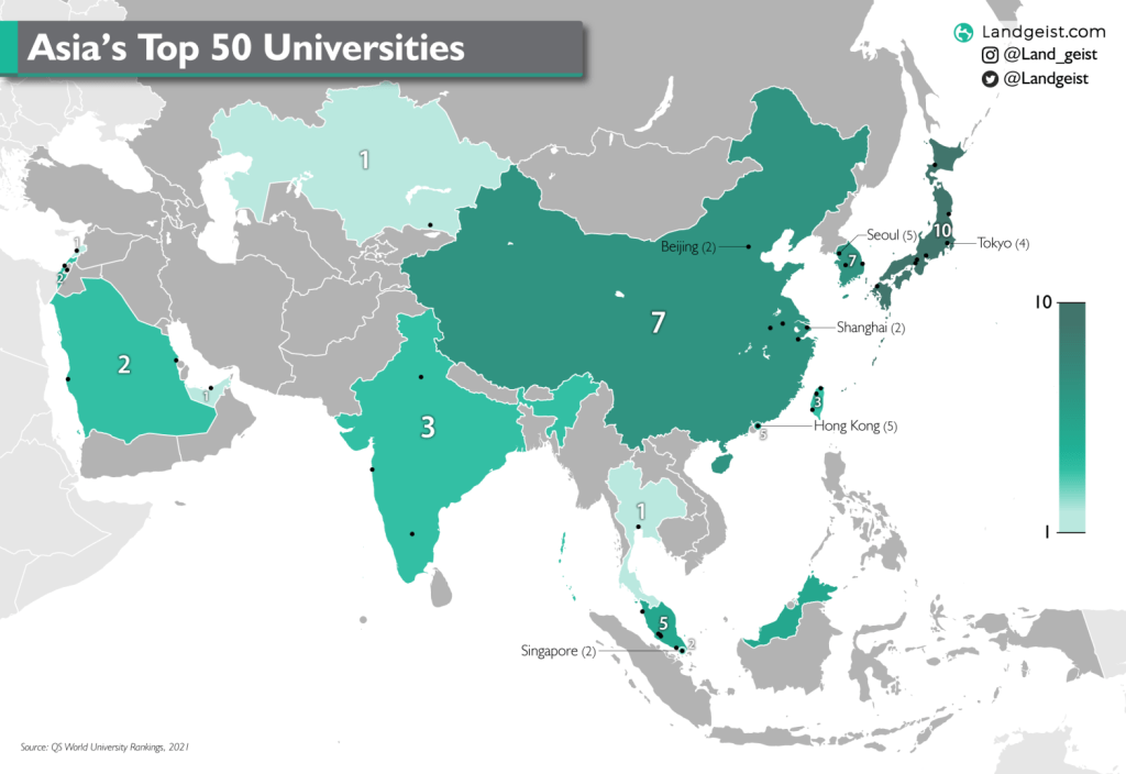 Asia’s Highest Ranking Universities Landgeist