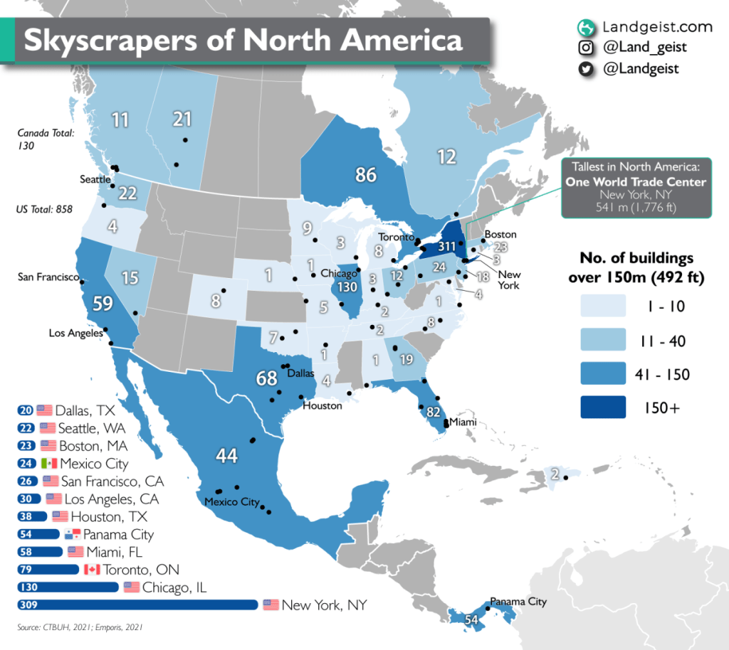 Skyscrapers of North&nbsp;America