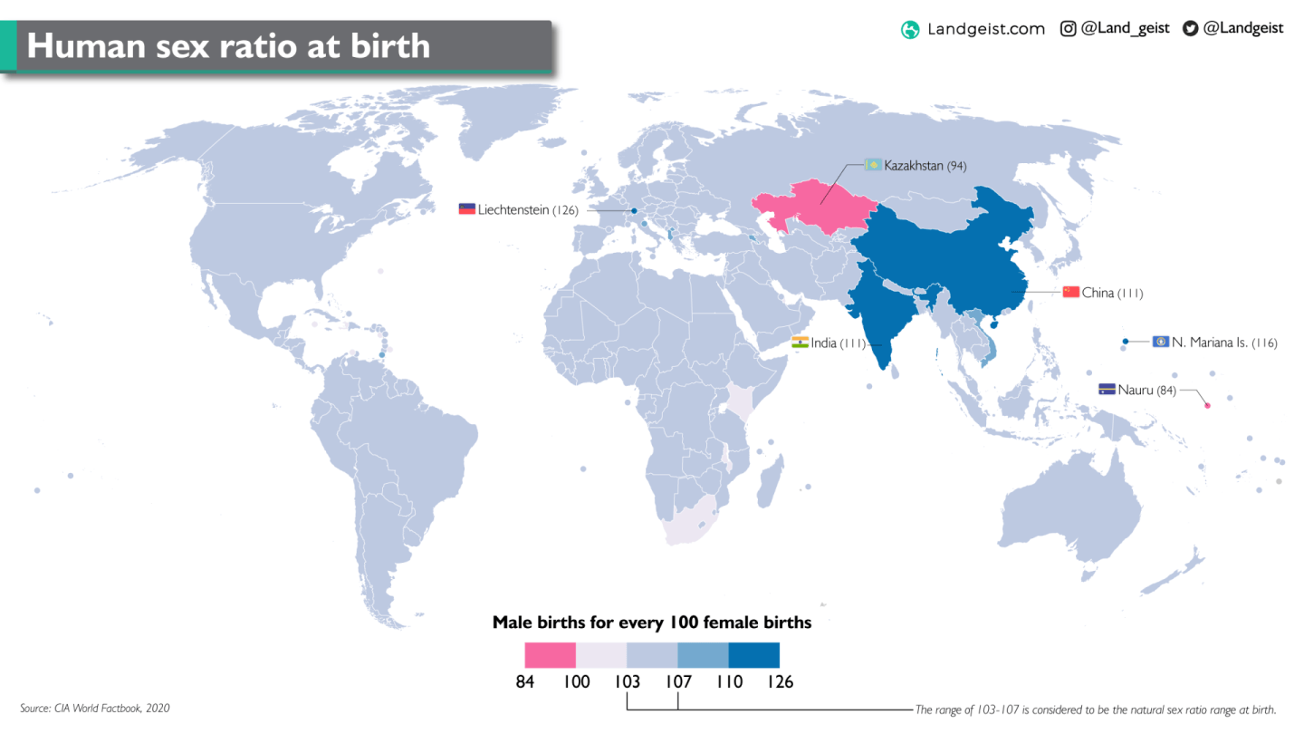 Human Sex Ratio at Birth – Landgeist
