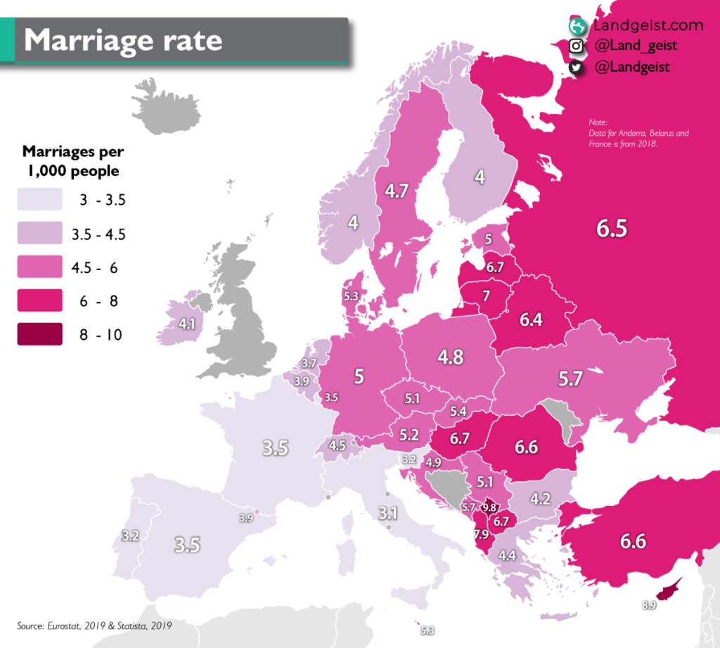 Marriage Rate in&nbsp;Europe