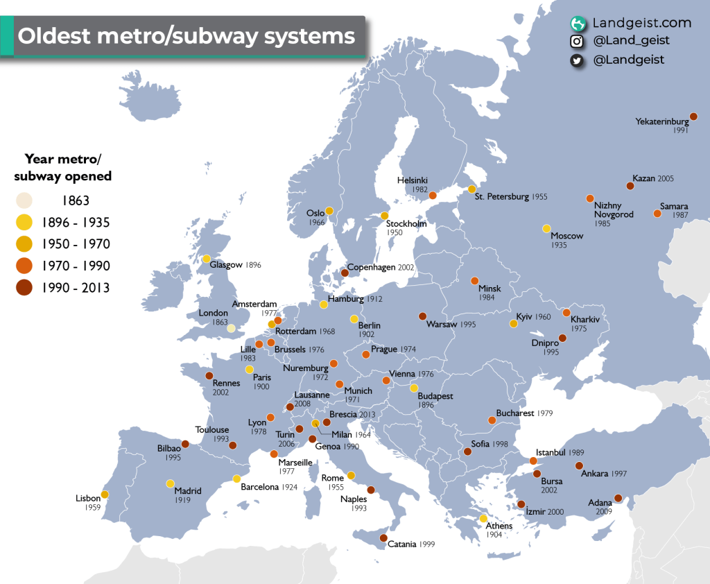 Europe’s Oldest Metro&nbsp;systems