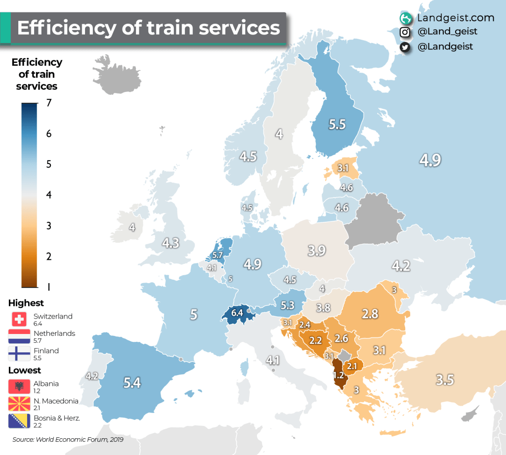 Efficiency of Train Services in&nbsp;Europe