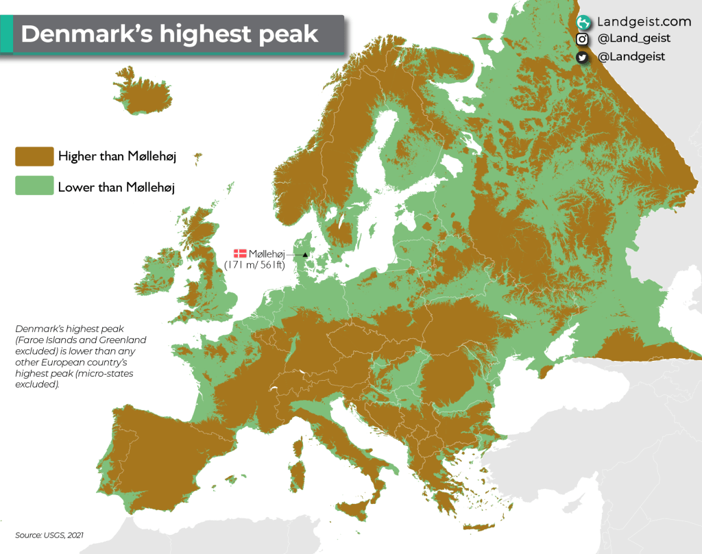 Denmark’s highest peak
