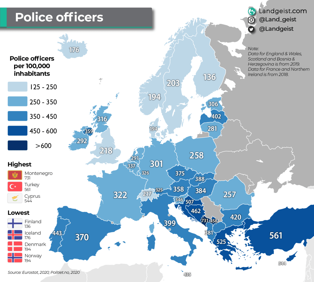 Police Officers in&nbsp;Europe