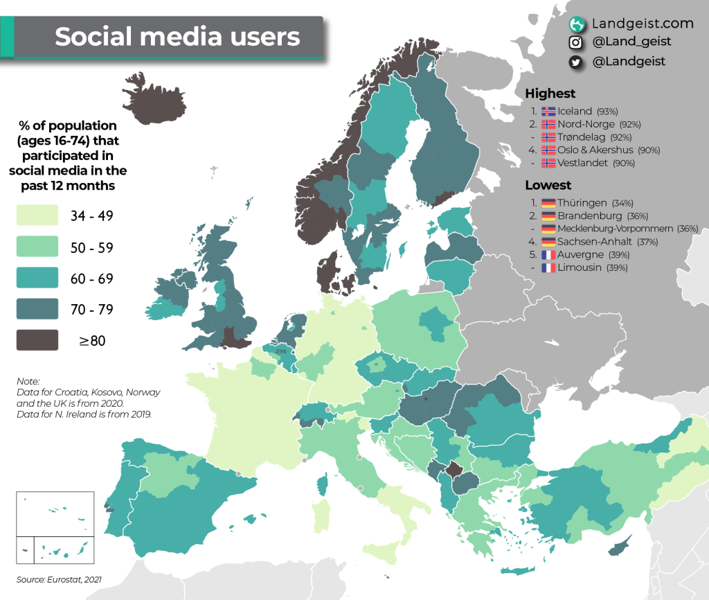 Social Media Users in&nbsp;Europe