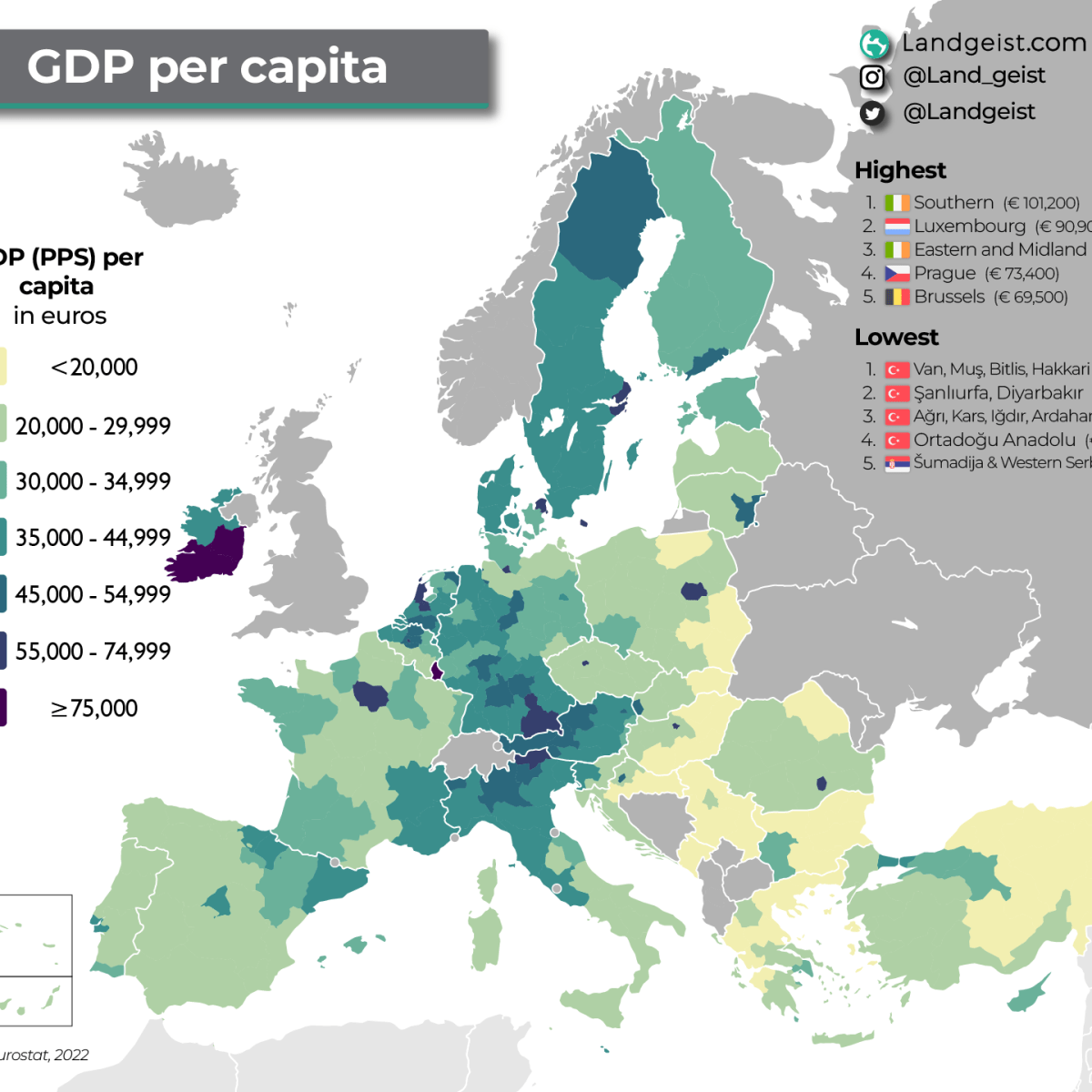 Regional GDP per Capita in&nbsp;Europe